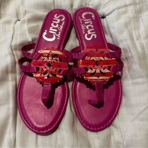 Circus by Sam Edelman "Cherri" Thong Sandals Pink Women’s Size 9 EUC